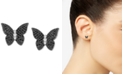 Macy's Diamond Butterfly Stud Earrings (1/2 ct. t.w.) in Sterling Silver